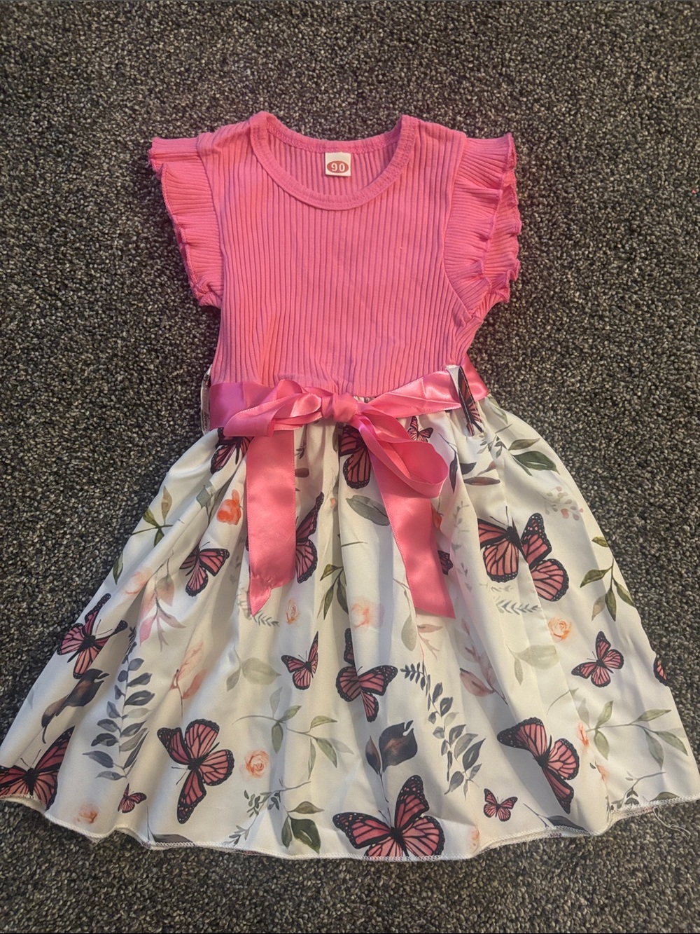 2T Butterfly dress